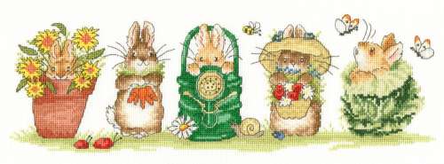 Kreuzstich-Knit-Garden Helpers-XMS35